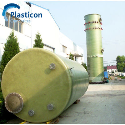 Grüner FRP-Tank Chemischer Glasfaserverstärkter Kunststoff-Tank
