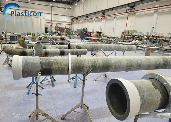Korrosionsbeständiges GRP-Rohr ASME Marine-Glasfaserauspuffrohr