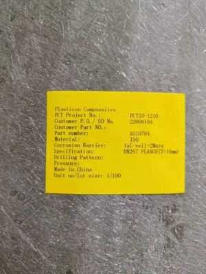 Handfläche Glasfaserflansche FRP Material für industrielle Anwendungen
