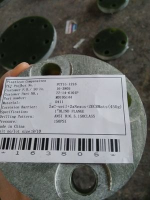 RTP-1 Glasfaserflansche mit EPDM-Dichtungsmaterial 120°C Temperatur