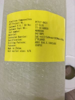 150F Verstärkte Fläche aus FRP-Flasche mit Verstärkungsfaser