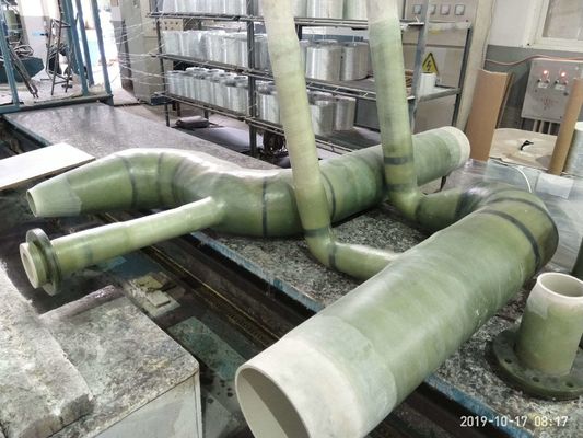 Druck 50PSI-150PSI FRP Rohr Grün Glasverstärktes Rohr