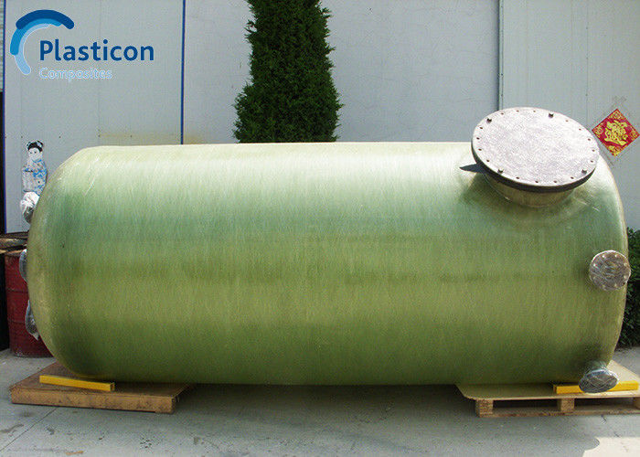 Niedrigkorrosionsfähiger FRP-Tank Grüner FRP-Horizontal-Tank ISO-Zertifizierung